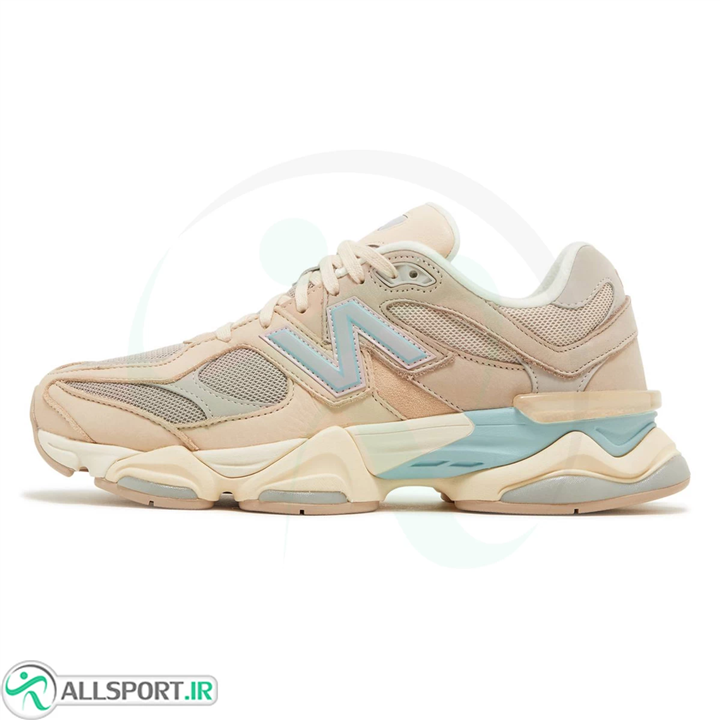 کتانی رانینگ زنانه نیوبالانس طرح اصلی New Balance 9060 Cream Blue